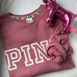 VS PINK Cotton Crewneck Sweatshirt